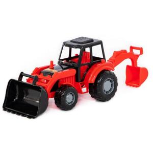Traktor Majster s lopatou 27 cm - červený