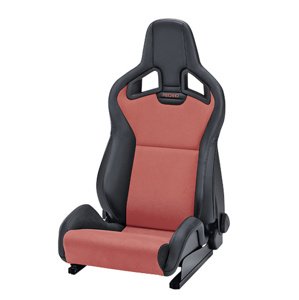 Športová sedačka Sportster CS Umelá koža black / Dinamica red