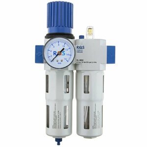 Regulátor tlaku vzduchu s filtrom RECTUS OU-1/2-MIDI (Sušič s redukciou/olejovačom) - RQS 1/2"