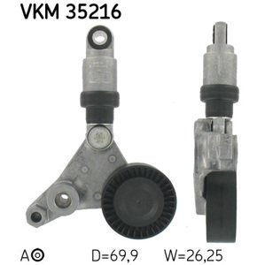 SKF Napínacia kladka rebrovaného klinového remeňa VKM35216
