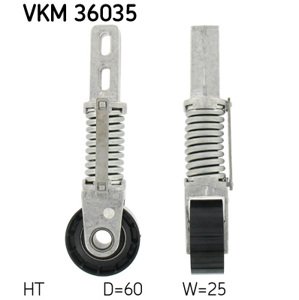 SKF Napínacia kladka rebrovaného klinového remeňa VKM36035