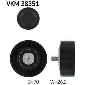 SKF Vratná/vodiaca kladka rebrovaného klinového remeňa VKM38351