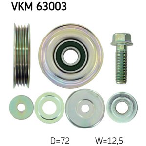 SKF Vratná/vodiaca kladka rebrovaného klinového remeňa VKM63003