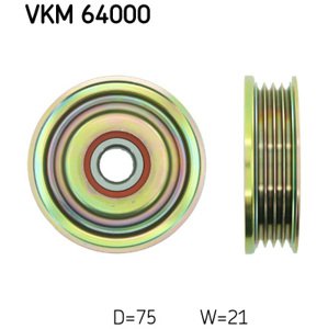 SKF Vratná/vodiaca kladka rebrovaného klinového remeňa VKM64000