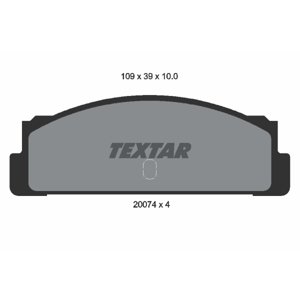 TEXTAR Sada brzdových platničiek kotúčovej brzdy 2007404