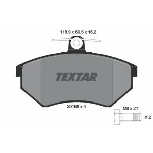 TEXTAR Sada brzdových platničiek kotúčovej brzdy 2016801