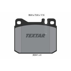 TEXTAR Sada brzdových platničiek kotúčovej brzdy 2034110