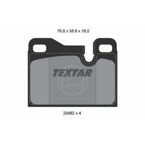 TEXTAR Sada brzdových platničiek kotúčovej brzdy 2048203