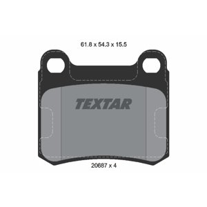 TEXTAR Sada brzdových platničiek kotúčovej brzdy 2068701