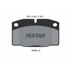 TEXTAR Sada brzdových platničiek kotúčovej brzdy 2093903