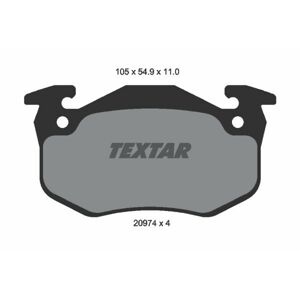 TEXTAR Sada brzdových platničiek kotúčovej brzdy 2097401