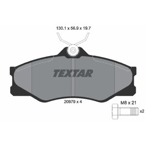TEXTAR Sada brzdových platničiek kotúčovej brzdy 2097904