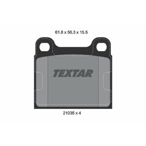 TEXTAR Sada brzdových platničiek kotúčovej brzdy 2103501