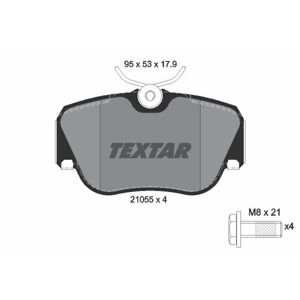 TEXTAR Sada brzdových platničiek kotúčovej brzdy 2105503