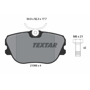 TEXTAR Sada brzdových platničiek kotúčovej brzdy 2106804