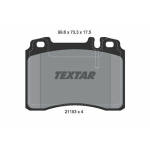 TEXTAR Sada brzdových platničiek kotúčovej brzdy 2115307