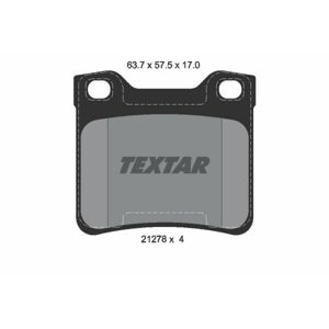 TEXTAR Sada brzdových platničiek kotúčovej brzdy 2127803