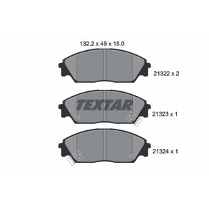 TEXTAR Sada brzdových platničiek kotúčovej brzdy 2132201