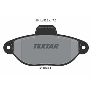 TEXTAR Sada brzdových platničiek kotúčovej brzdy 2136502
