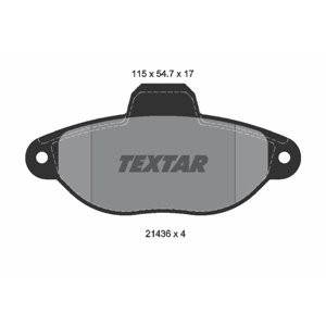 TEXTAR Sada brzdových platničiek kotúčovej brzdy 2143602