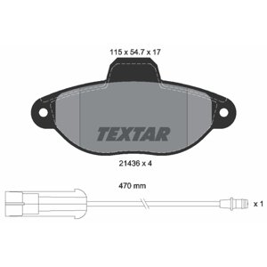TEXTAR Sada brzdových platničiek kotúčovej brzdy 2143603