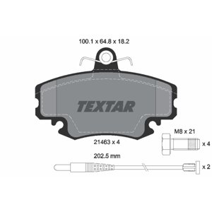 TEXTAR Sada brzdových platničiek kotúčovej brzdy 2146304