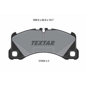 TEXTAR Sada brzdových platničiek kotúčovej brzdy 2152401