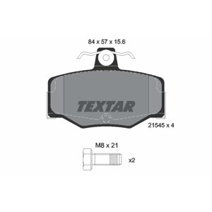 TEXTAR Sada brzdových platničiek kotúčovej brzdy 2154501