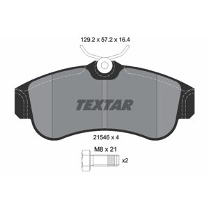 TEXTAR Sada brzdových platničiek kotúčovej brzdy 2154601