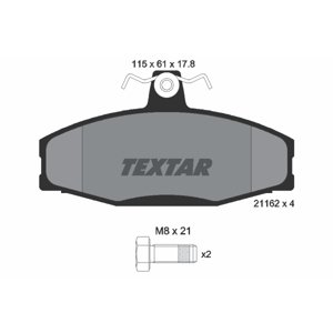 TEXTAR Sada brzdových platničiek kotúčovej brzdy 2166201