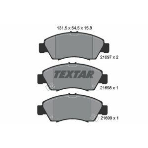 TEXTAR Sada brzdových platničiek kotúčovej brzdy 2169701
