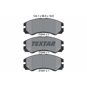 TEXTAR Sada brzdových platničiek kotúčovej brzdy 2184501