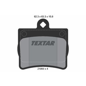 TEXTAR Sada brzdových platničiek kotúčovej brzdy 2190003