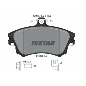 TEXTAR Sada brzdových platničiek kotúčovej brzdy 2198302