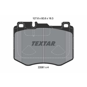 TEXTAR Sada brzdových platničiek kotúčovej brzdy 2206103