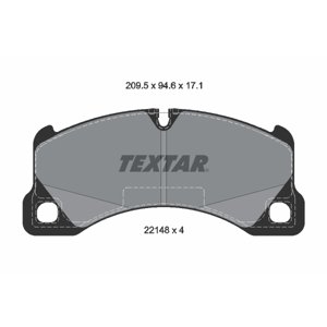 TEXTAR Sada brzdových platničiek kotúčovej brzdy 2214801
