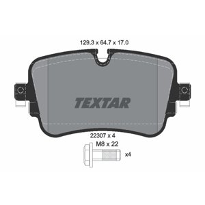 TEXTAR Sada brzdových platničiek kotúčovej brzdy 2230701