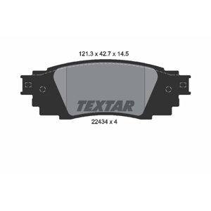 TEXTAR Sada brzdových platničiek kotúčovej brzdy 2243401