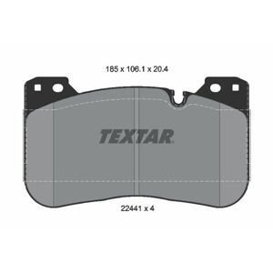 TEXTAR Sada brzdových platničiek kotúčovej brzdy 2244101