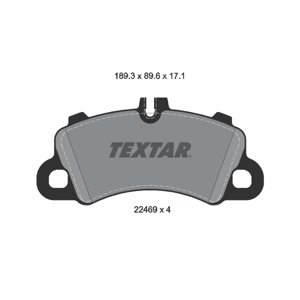 TEXTAR Sada brzdových platničiek kotúčovej brzdy 2246901