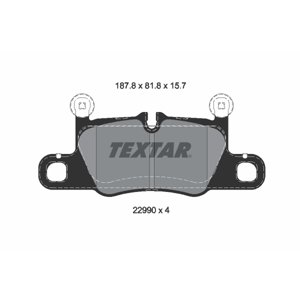 TEXTAR Sada brzdových platničiek kotúčovej brzdy 2299001