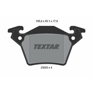 TEXTAR Sada brzdových platničiek kotúčovej brzdy 2302001