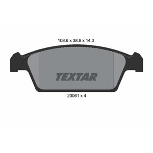 TEXTAR Sada brzdových platničiek kotúčovej brzdy 2306101