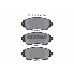 TEXTAR Sada brzdových platničiek kotúčovej brzdy 2308801