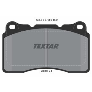 TEXTAR Sada brzdových platničiek kotúčovej brzdy 2309203