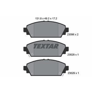 TEXTAR Sada brzdových platničiek kotúčovej brzdy 2309601