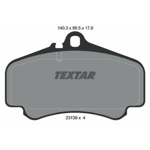 TEXTAR Sada brzdových platničiek kotúčovej brzdy 2313901