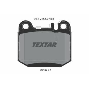 TEXTAR Sada brzdových platničiek kotúčovej brzdy 2315702