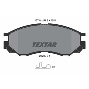 TEXTAR Sada brzdových platničiek kotúčovej brzdy 2329002