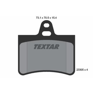 TEXTAR Sada brzdových platničiek kotúčovej brzdy 2330501